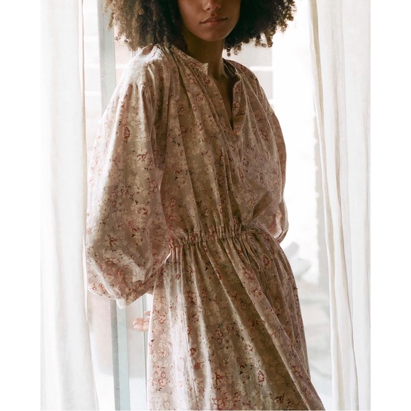 NWOT Christy Dawn The Ainsworth Maxi Long-Sleeve Dress in Violet Morning - Picture 3 of 8